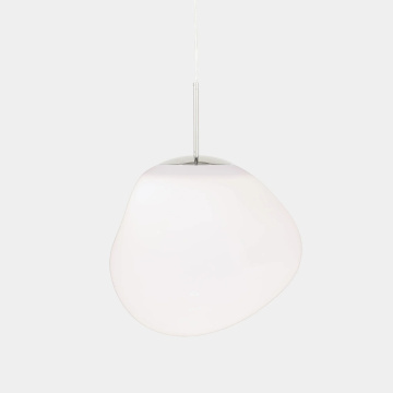 Подвесной светильник Tom Dixon Melt Medium Pendant Opal Blow-Moulded Silver MES03OP-PEUM2