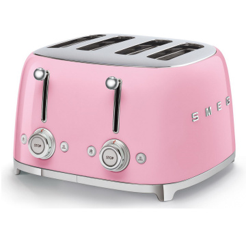 Тостер Smeg Tostapane 50's Style 4 fette Rosa TSF03PKEU