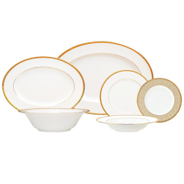 Столовый сервиз Noritake Rochelle Gold NOR4796-dinner set 6/21