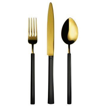 Набор столовых приборов Herdmar Vintage Classy Mate Black & Gold PVD Cutlery Set 1480000-mbg