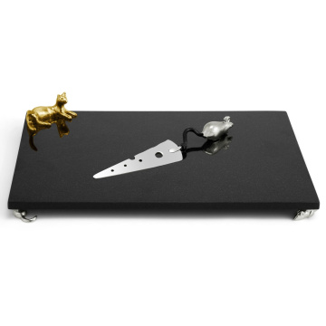 Доска для сыра с ножом Michael Aram Cat & Mouse Large Cheese Board w/ Knife 130129