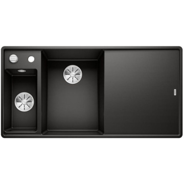Кухонная мойка Blanco Axia III 6S-F Silgranit InFino Black 525853