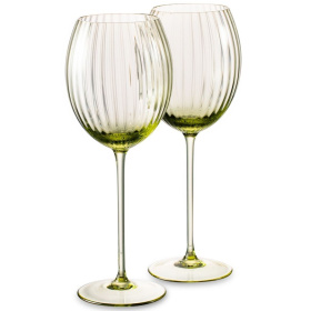 2 бокала для белого вина Anna Von Lipa Lyon White Wine Olive Green Set AVL-620-32