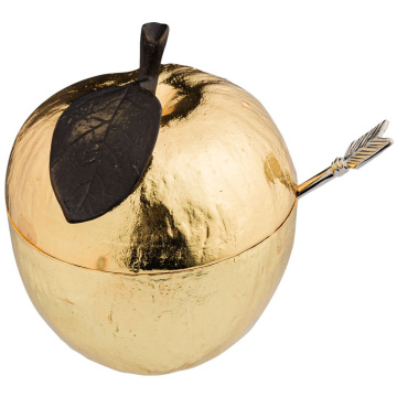 Сахарница с ложкой Michael Aram Apple Gold 110782