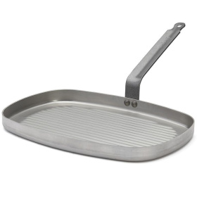 Сковорода-гриль De Buyer Carbone Plus Steel "Grill" Frypan 5540.38