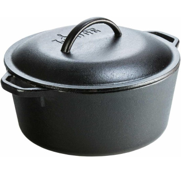 Кастрюля с крышкой Lodge Cast Iron Dutch Oven L8DOL3