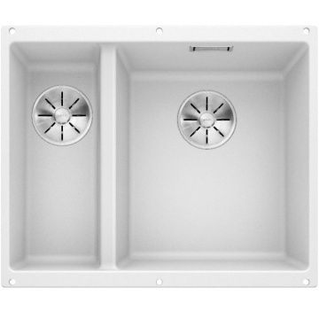 Кухонная мойка Blanco Subline 340/160-U Silgranit InFino White 523562