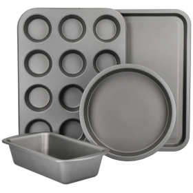 Набор форм для выпекания KitchenCraft Non-Stick Carbon Steel Bakeware Set KCBAKESET4PC