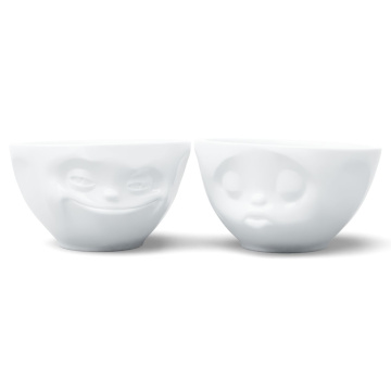 Набор порционных салатников Tassen Medium bowls set no. 1 Grinning & Kissing in white 01.22.01