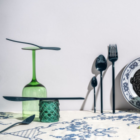 Набор столовых приборов Herdmar Stick Fancy Blue PVD Cutlery Set 1490000-blu