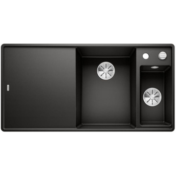 Кухонная мойка Blanco Axia III 6S-F Silgranit InFino Black 525855