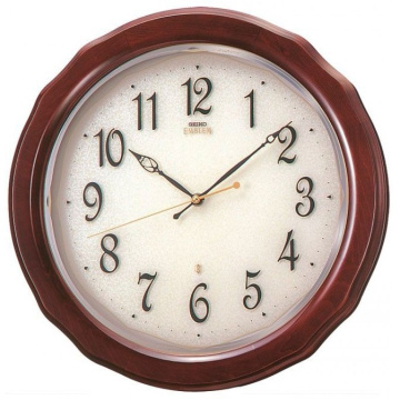 Настенные часы Seiko Emblem Quartz Oak Piano Finish Wall Clock AHS521B