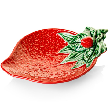 Блюдо для закусок Bordallo Pinheiro Strawberries Olive Dish 65002550