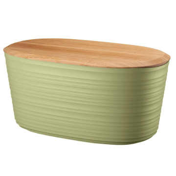 Хлебница Guzzini Tierra Bread Bin with Bamboo Breadboard Top Seaweed Green 179600257