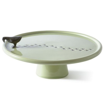 Блюдо для торта Polspotten Daffy Walking Duck Plate Green Grey 230-300-186
