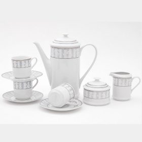 Кофейный сервиз Leander Sabina Šedý Ornament 02160714-1013