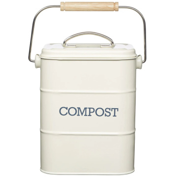 Бак для мусора KitchenCraft Living Nostalgia Antique Cream Compost Bin LNCOMPCRE
