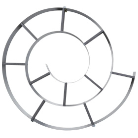 Полка KARE Wandregal Snail Silver grau 70755