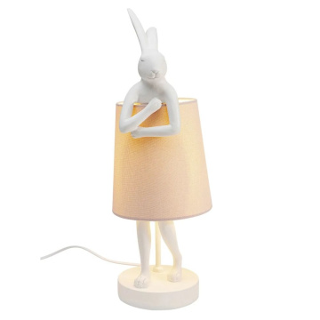 Настольная лампа KARE Tischleuchte Animal Rabbit Weiß/Rosa 53475