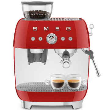Кофеварка рожковая Smeg Macchina da Caffè Espresso Manuale 50's Style Rosso EGF03RDEU