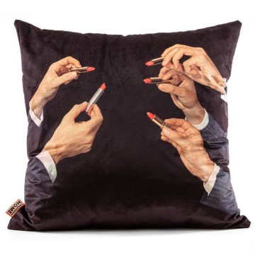 Подушка Seletti Cushion Lipstick Black 16470