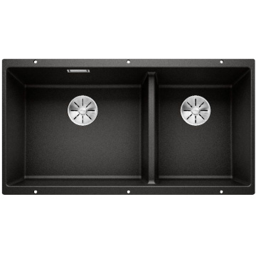 Кухонная мойка Blanco Subline 480/320-U Silgranit InFino Black 525993