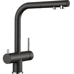 Кухонный смеситель Blanco Fontas-S II Silgranit-Look Black 526158