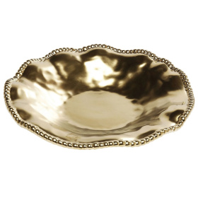 Ваза для фруктов KARE Teller Bell Gold 60498