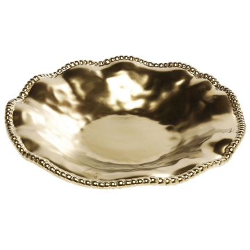 Ваза для фруктов KARE Teller Bell Gold 60498