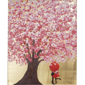 Картина KARE Bild Touched Flower Couple Gold Pink 51741