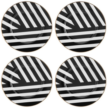4 десертные тарелки KitchenCraft Mikasa Luxe Deco Side Plates Set MKLDSPLATEPK4