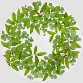 Блюдо сервировочное Taitù Fil Rouge Foglie Portata Rotondo/Segnaposto 5-16