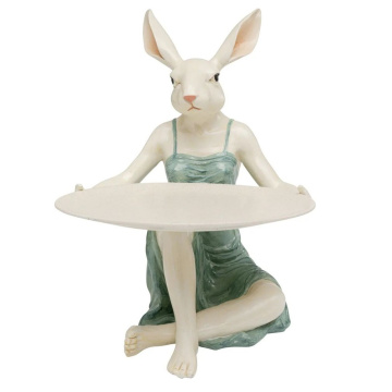 Мелочница KARE Deko Figur Lady Rabbit Tray 56920