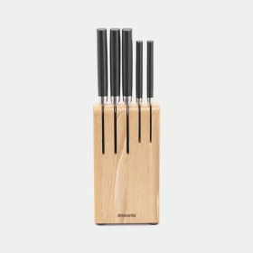Набор ножей Brabantia Knife Block plus Knives Wood Profile 260483