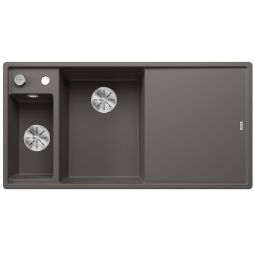 Кухонная мойка Blanco Axia III 6S Silgranit InFino Volcano Grey 527227