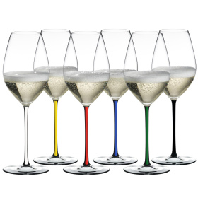 6 бокалов для шампанского RIEDEL Fatto A Mano Gift Set Champagne Wine Glass Set 7900/28-22
