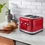 Тостер KitchenAid 4-Slice Toaster Empire Red KMT4109ER. фото 5