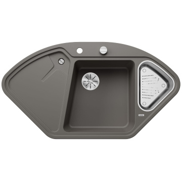 Кухонная мойка Blanco Delta II Silgranit InFino Volcano Grey 527238