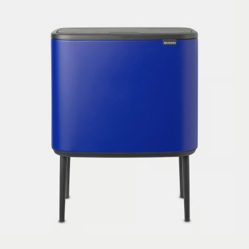 Ведро для мусора Brabantia Bo Touch Bin Mineral Powerful Blue 208348